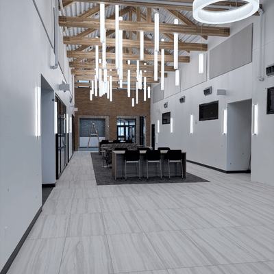 Commercial tile installation